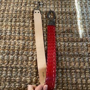 Vintage red crocodile Garuglieri belt ⭐️⭐️⭐️